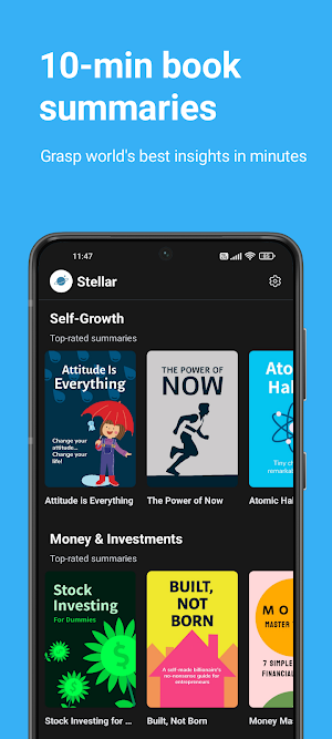 Stellar: 10-Min Book Summaries Screenshot 1