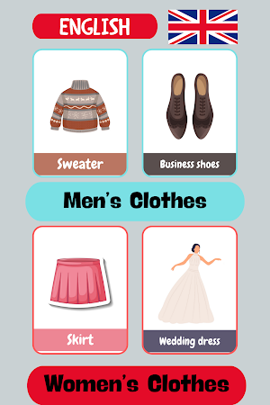 Clothes Flashcards Screenshot 0