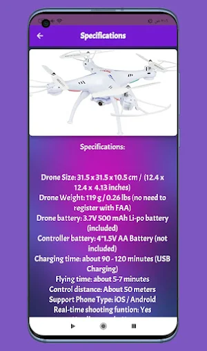 SYMA X5SW FPV Drone Guide Screenshot 3