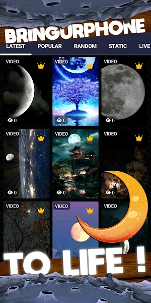 moon wallpaper Screenshot 1