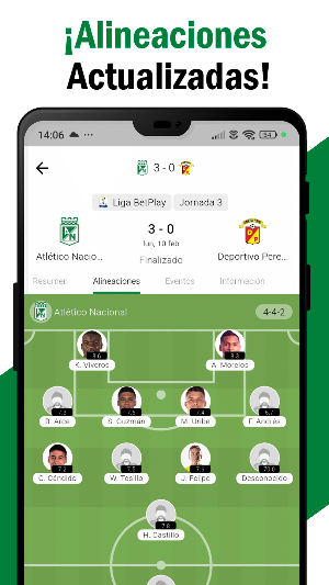 Live Atlético Colombia Futbol Screenshot 2
