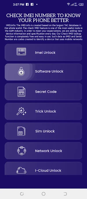 Unlock IMEI & Unlock Device Screenshot 1