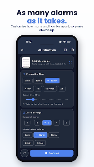 Rise Right: Shift Work Alarm Screenshot 2