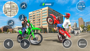 Moto Wheelie: Traffic Bike 3D Screenshot 2