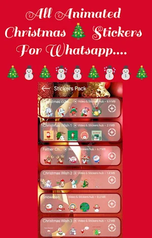 Christmas Animated Stickers Screenshot 1