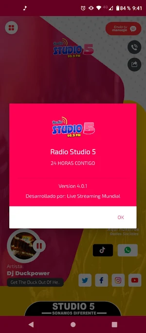 Radio Studio 5 Aguaytia Screenshot 3
