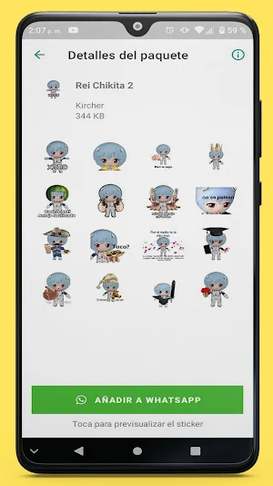 Rei Chiquita Stickers WA Screenshot 1