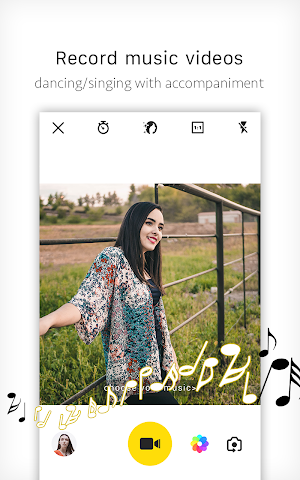 V Camera-Beauty Camera, Music Video, PIP Screenshot 3