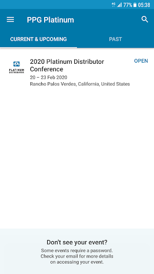 PPG Platinum Distributor Conference Screenshot 1