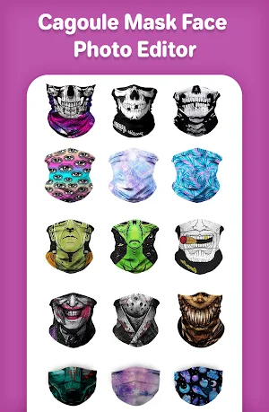 Cagoule Mask Face Photo Editor Screenshot 2