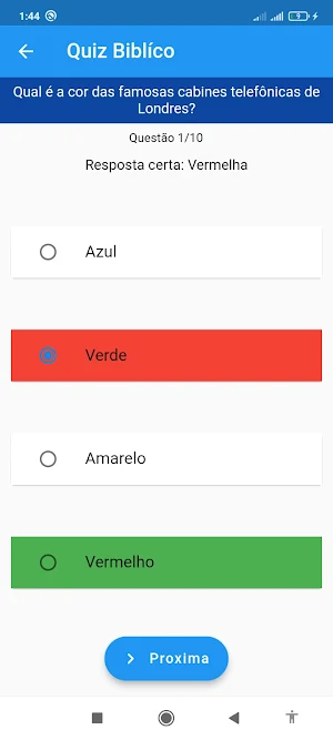 Passa Tempo Quiz Conhecimentos Screenshot 2
