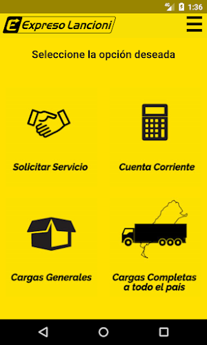 Expreso Lancioni - Clientes Screenshot 1