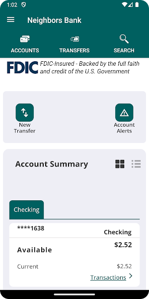 Neighbors Bank Mobile Banking Screenshot 1