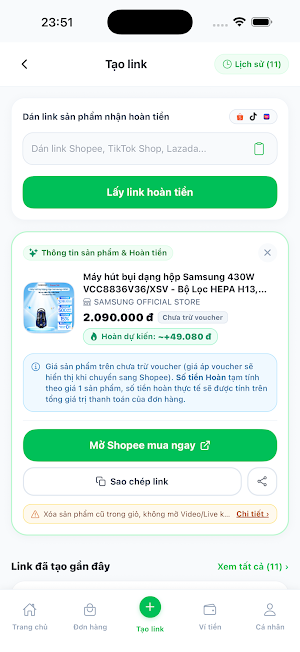 Heo Đất - Hoàn tiền mua sắm Screenshot 2