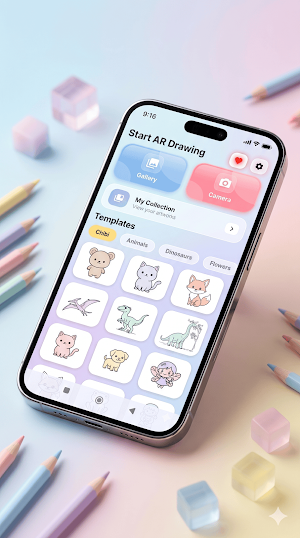 AR Draw: Sketch & Trace Text Screenshot 0