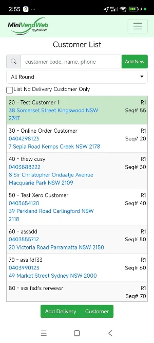 MiniVend Web Screenshot 3