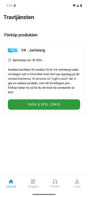 Travtjänsten Screenshot 0
