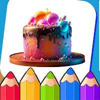 Birthday Cake Coloring Book