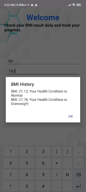 BalanceMe Bmi Calcu Screenshot 2