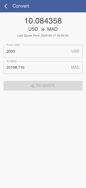 USD to MAD Screenshot 2