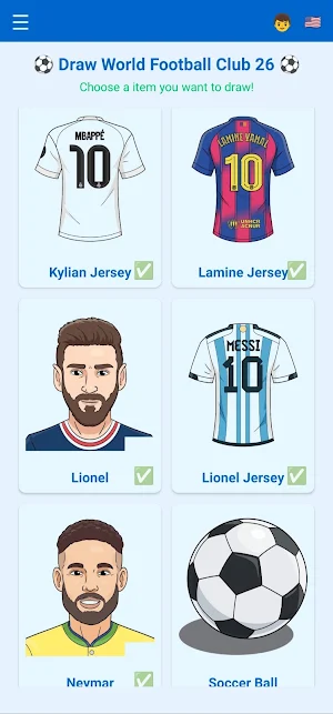 Draw World Football Club 26 Screenshot 1