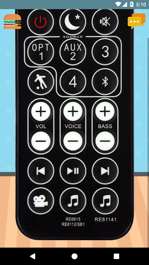 Remote Control For Polk Sound Bar Screenshot 1