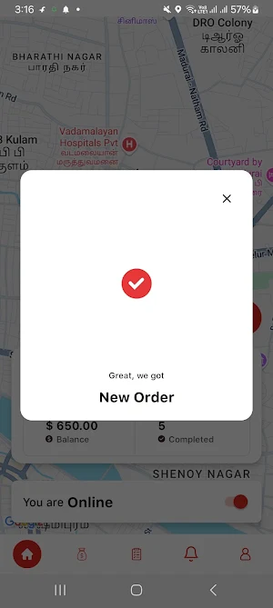 Bringesse Delivery Partner Screenshot 1