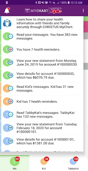 MyCHRISTUS Screenshot 2