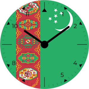 Turkmenistan Analog Watch Face Screenshot 0