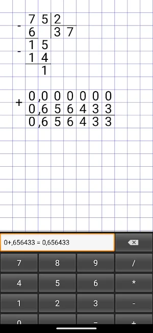 Long Division Calculator Screenshot 2
