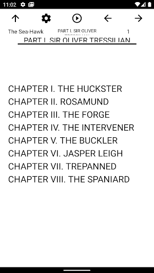 Book, The Sea-Hawk Screenshot 1