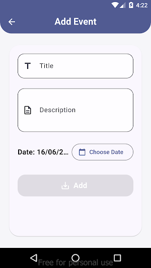 Event Tracker Screenshot 1
