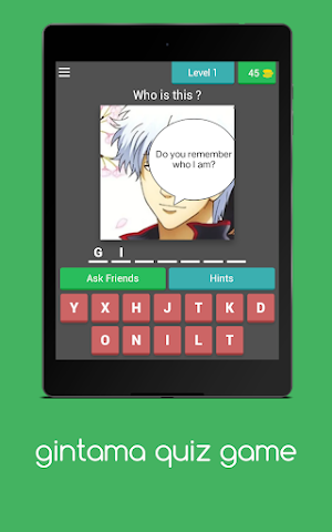 gintama quiz game Screenshot 0