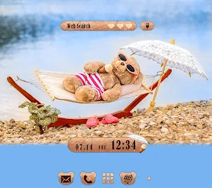 Cute Wallpaper Teddy Bear Summer Theme Screenshot 0