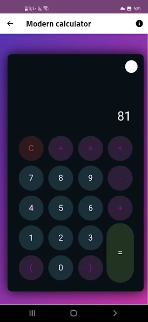 Modern calculator Screenshot 1