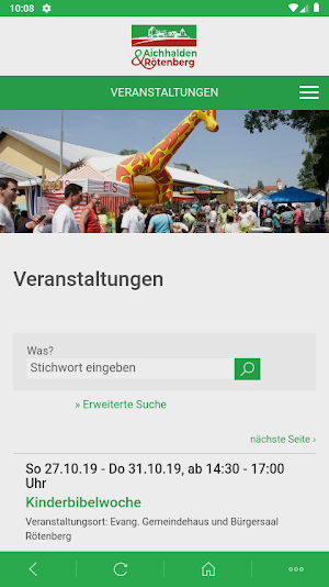 Aichhalden-App Screenshot 2