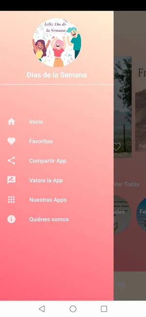 Días de la Semana - Saludos diarios Screenshot 0