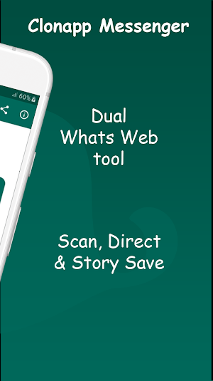 ClonApp - Dual Messenger for WhatsApp Story Saver Screenshot 1
