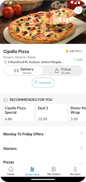 Cipolla Pizza Screenshot 2