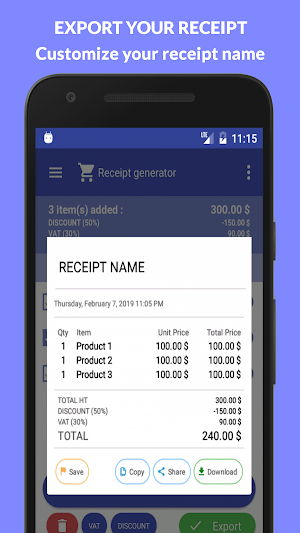 Receipt Generator Screenshot 2