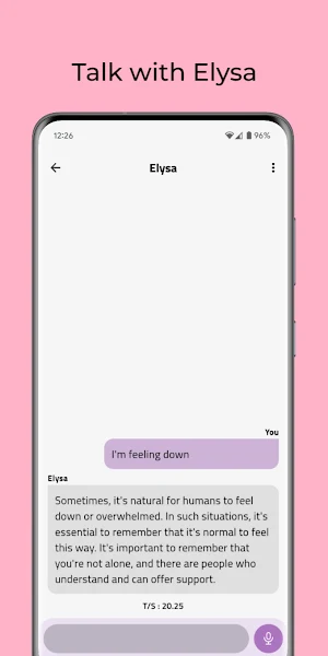 Elysa - Private Well-being AI Screenshot 1