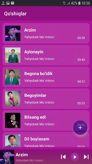 Yahyobek Mo`minov qo'shiqlari Screenshot 0