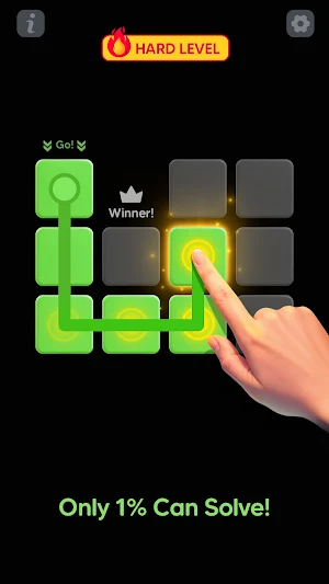 Single Line Block Fill Puzzle Screenshot 0