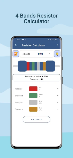 Resistor Color Code Calculator Screenshot 2