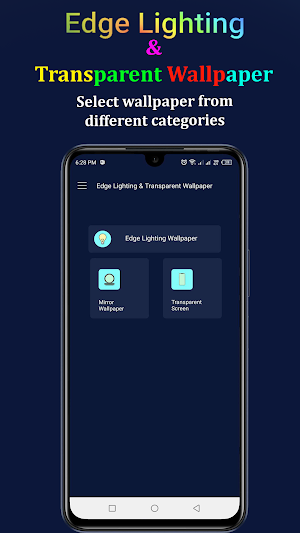 Edge Lighting-Mirror Wallpaper Screenshot 0