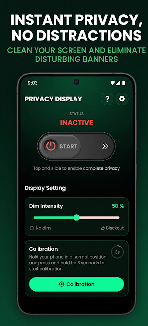 Privacy Screen: Hide Display Screenshot 1