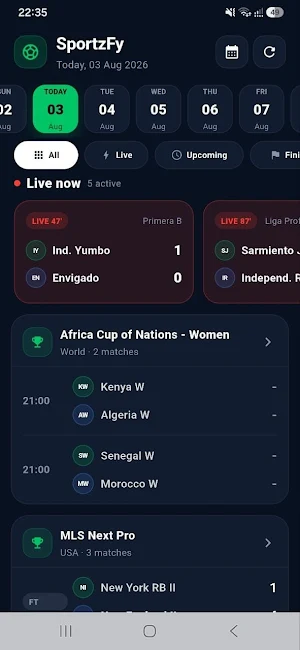 SportsVy : Live Football Tv Screenshot 2