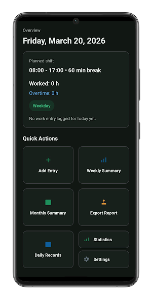 Work Time Tracker Screenshot 2