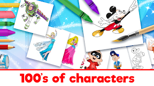Disney Coloring World Screenshot 1