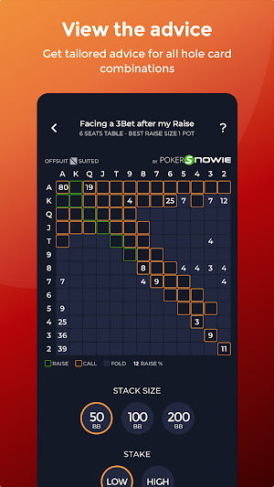 PokerSnowie Preflop Screenshot 2